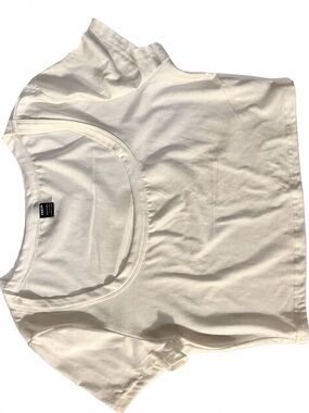 Women’s Cream Bandeau Crop Top — Soft Scoop Neck Layering Piece
